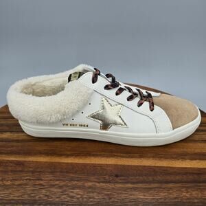 Vintage Havana White and Gold Sneakers